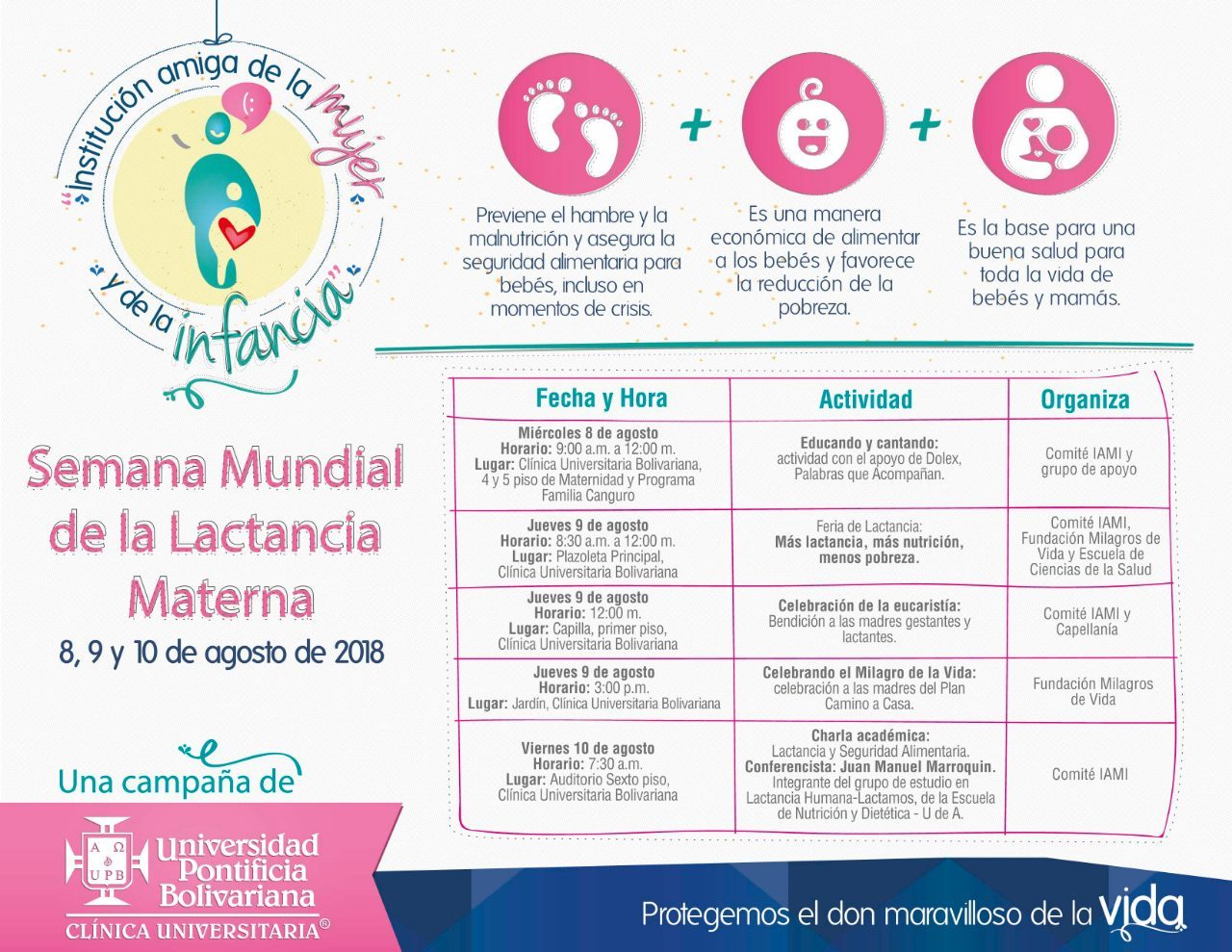 Sada Mansedumbre Malgastar Clínica Universitaria Bolivariana - Nos unimos a la Semana Mundial de la Lactancia  Materna: Lactancia Materna + Leche + Nutrición – Pobreza.